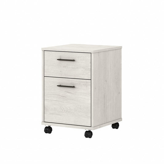 Bush Furniture - Key West 2 Drawer Mobile File Cabinet in Linen White Oak - KWF116LW-03 veiw 1