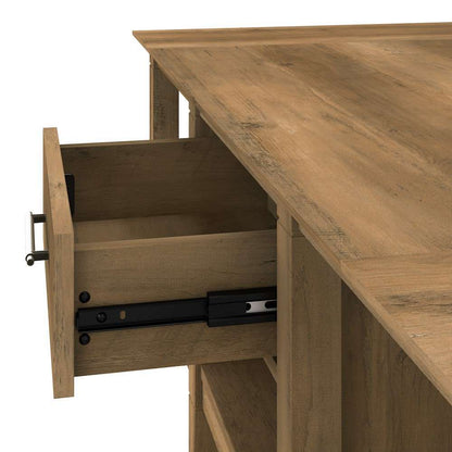 Bush Furniture - Key West Coffee Table with Storage in Reclaimed Pine - KWT148RCP-03 veiw 3