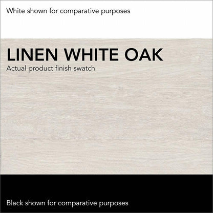 Bush Furniture - Key West Coffee Table with End Tables in Linen White Oak (Set of 2) - KWS023LW veiw 7