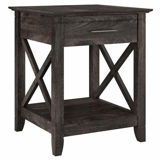 Bush Furniture - Key West End Table in Dark Gray Hickory - KWT120GH-03 veiw 1