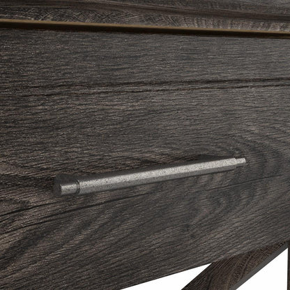 Bush Furniture - Key West End Table in Dark Gray Hickory - KWT120GH-03 veiw 4