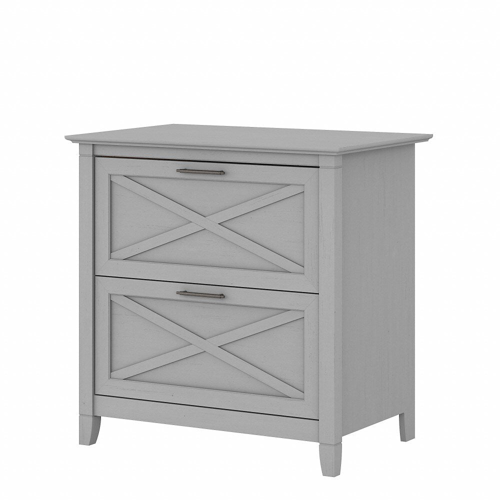 Bush Furniture - Key West 2 Drawer Lateral File Cabinet in Cape Cod Gray - KWF130CG-03 veiw 1