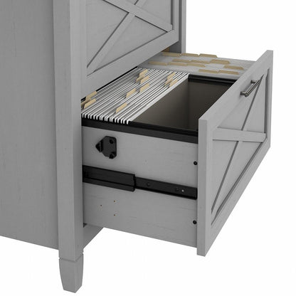 Bush Furniture - Key West 2 Drawer Lateral File Cabinet in Cape Cod Gray - KWF130CG-03 veiw 4