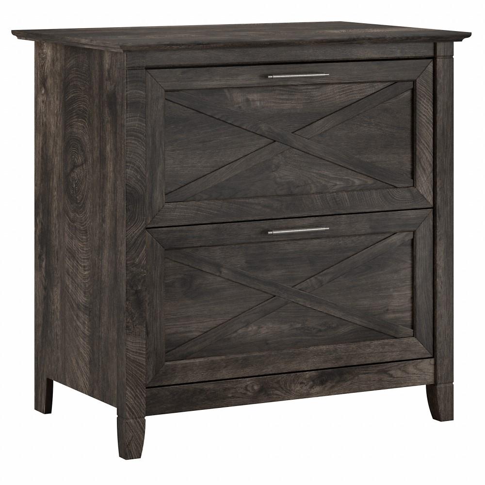 Bush Furniture - Key West Lateral File in Dark Gray Hickory - KWF130GH-03 veiw 1