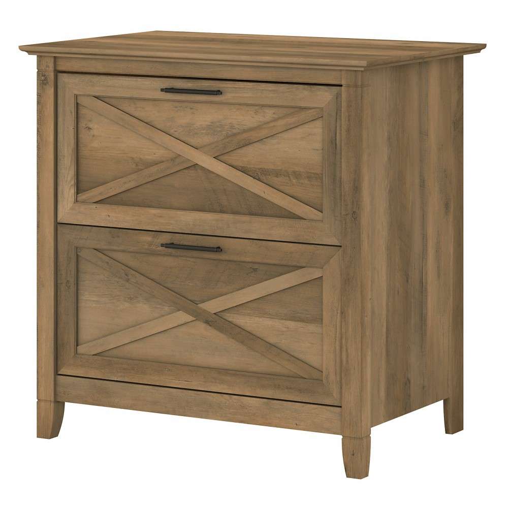 Bush Furniture - Key West 2 Drawer Lateral File Cabinet in Reclaimed Pine - KWF130RCP-03 veiw 1