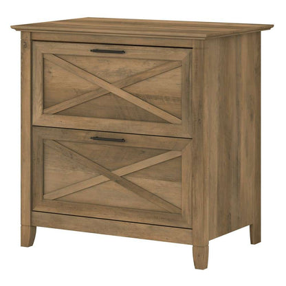 Bush Furniture - Key West 2 Drawer Lateral File Cabinet in Reclaimed Pine - KWF130RCP-03 veiw 1
