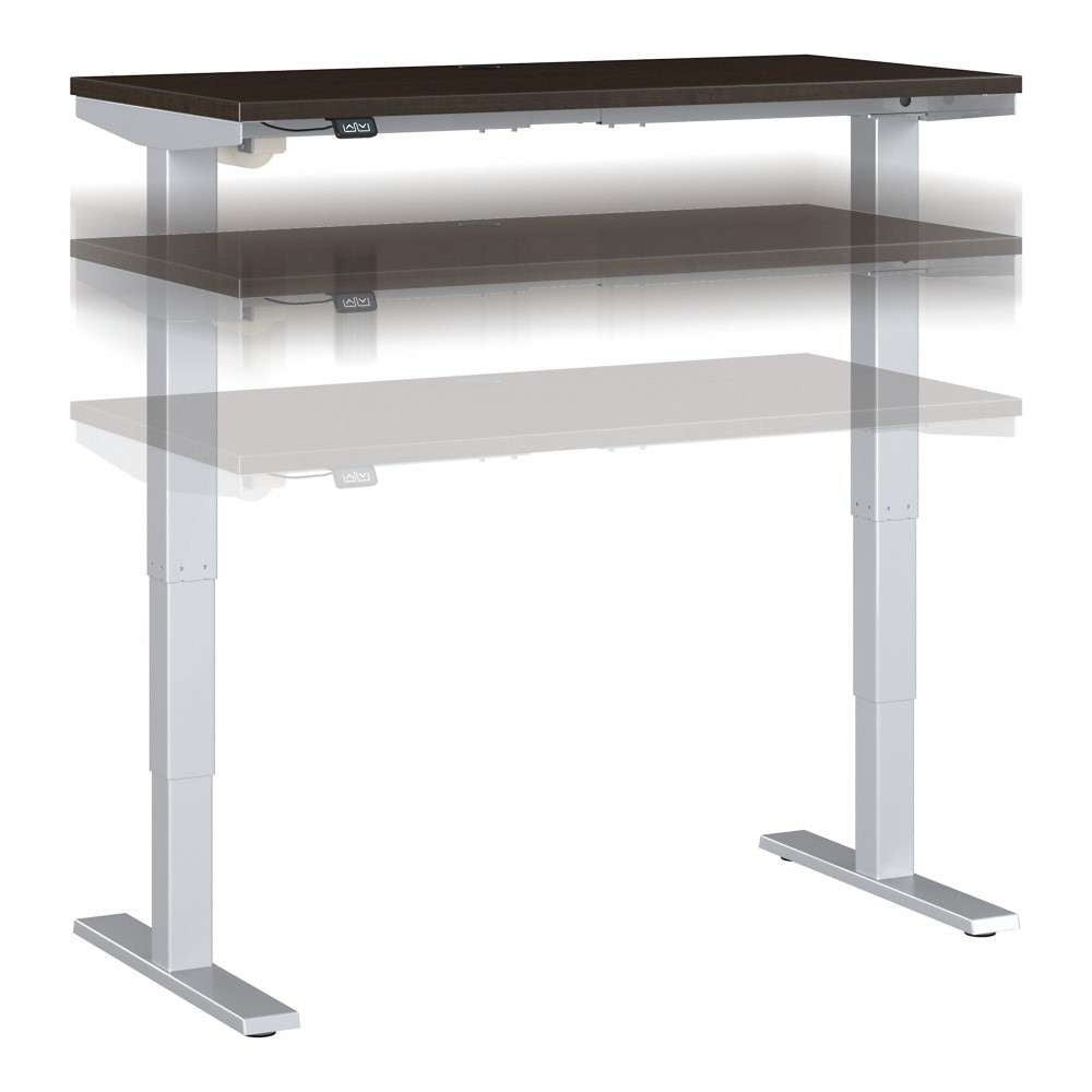 Bush Furniture - Move 40 Series 48Wx24D Electric Height Adjustable Standing Desk in Mocha Cherry - M4S4824MRSK veiw 1