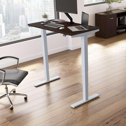 Bush Furniture - Move 40 Series 48Wx24D Electric Height Adjustable Standing Desk in Mocha Cherry - M4S4824MRSK veiw 2