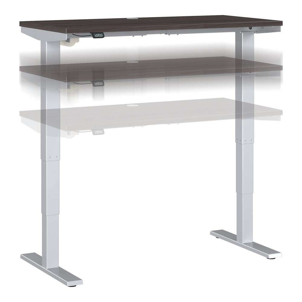Bush Furniture - Move 40 Series 48Wx24D Electric Height Adjustable Standing Desk in Storm Gray - M4S4824SGSK veiw 1