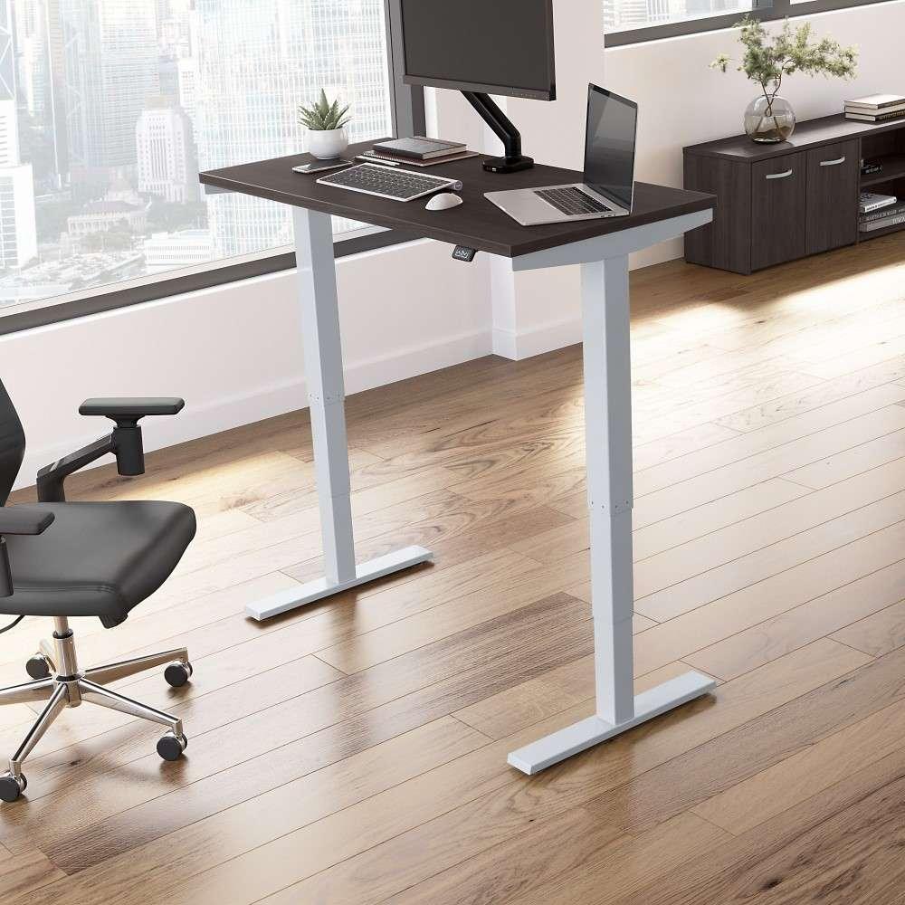 Bush Furniture - Move 40 Series 48Wx24D Electric Height Adjustable Standing Desk in Storm Gray - M4S4824SGSK veiw 2