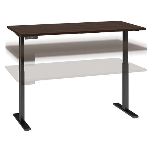 Bush Business Furniture - Move 60 Series 60W x 30D Electric Height Adjustable Standing Desk in Black Walnut with Cool Gray Metallic Base - M6S6030BWSK veiw 1