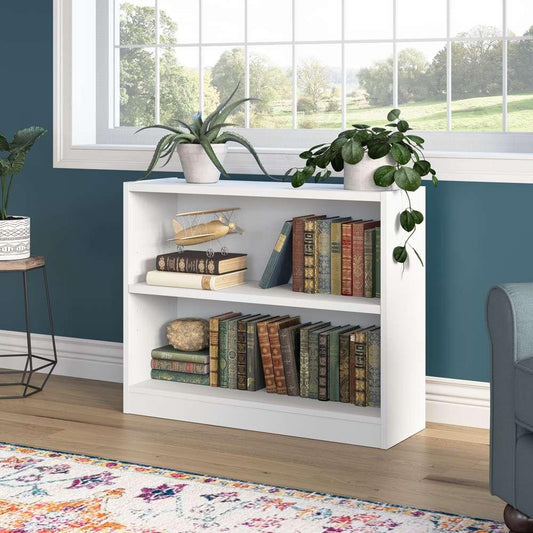 Bush Furniture - Universal  2 Shelf Bookcase in White - WL12413 veiw 1