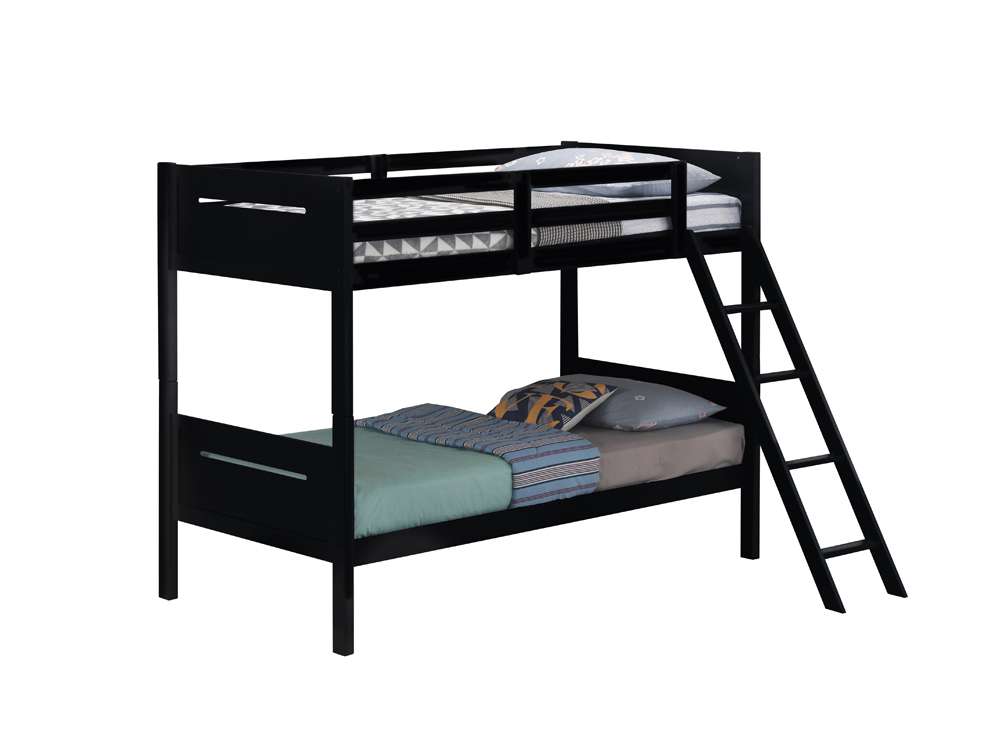 Coaster -  Littleton Bunk Bed Twin/Twin Bunk Bed - 405051BLK veiw 2