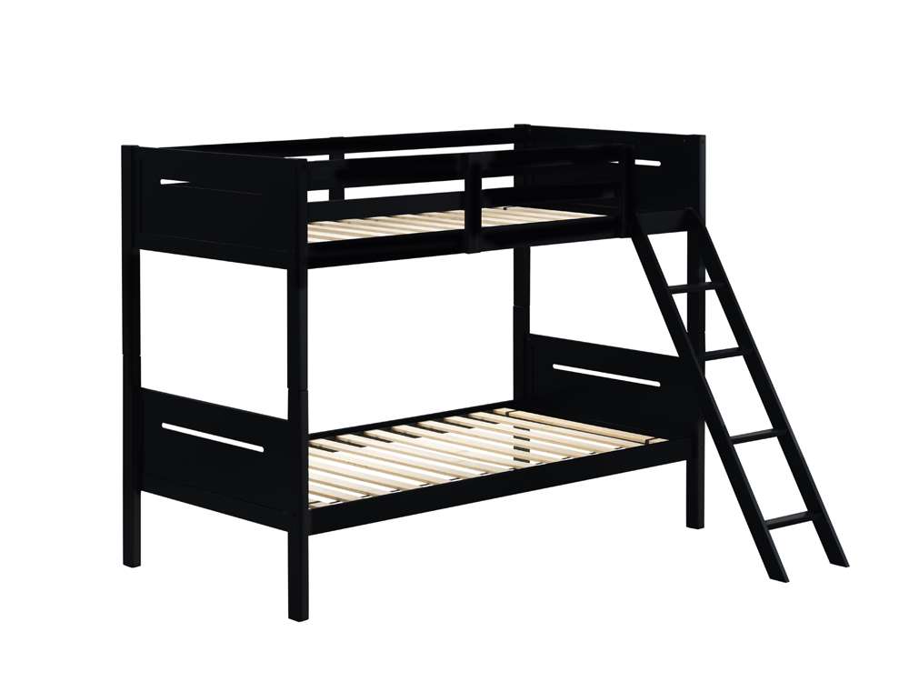 Coaster -  Littleton Bunk Bed Twin/Twin Bunk Bed - 405051BLK veiw 3