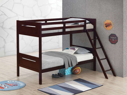 Coaster -  Littleton Bunk Bed Twin/Twin Bunk Bed - 405051BRN veiw 1