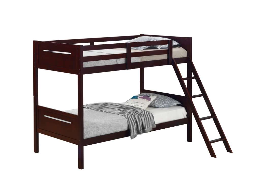 Coaster -  Littleton Bunk Bed Twin/Twin Bunk Bed - 405051BRN veiw 2