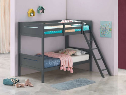 Coaster -  Littleton Bunk Bed Twin/Twin Bunk Bed - 405051GRY veiw 1