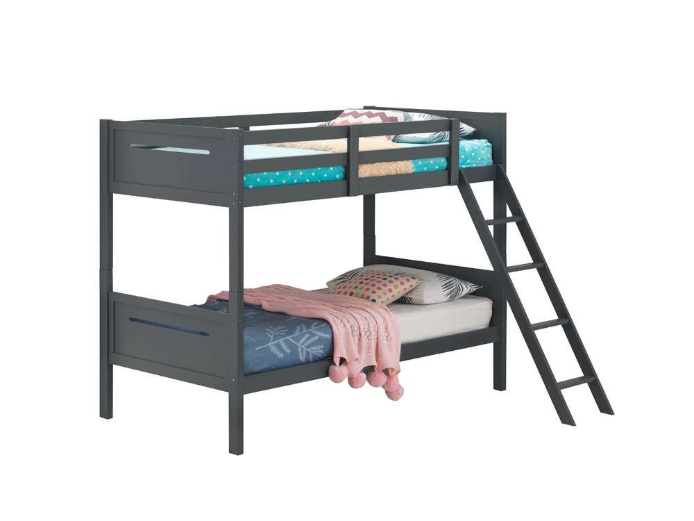 Coaster -  Littleton Bunk Bed Twin/Twin Bunk Bed - 405051GRY veiw 2