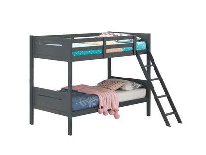 Coaster -  Littleton Bunk Bed Twin/Twin Bunk Bed - 405051GRY veiw 2