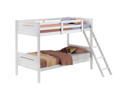 Coaster -  Littleton Bunk Bed Twin/Twin Bunk Bed - 405051WHT veiw 2