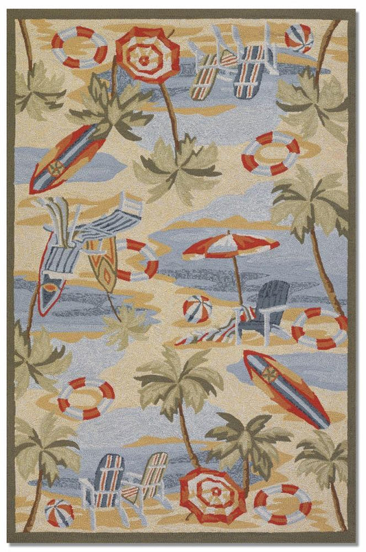 Couristan - Outdoor Escape Cocoa Beach/Sand Rug - 8 x 11 - 21247025080110T veiw 1