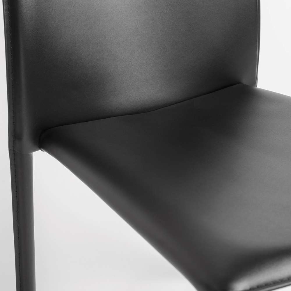 Euro Style - Dalia Stacking Side Chair in Black (Set of 2) - 02350BLK-MP2 veiw 6