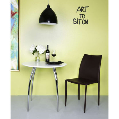 Euro Style - Dalia Stacking Side Chair in Black (Set of 2) - 02350BLK-MP2 veiw 8