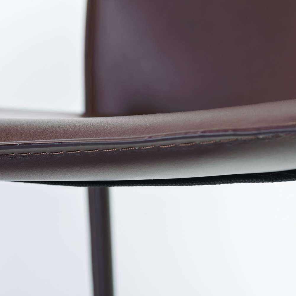 Euro Style - Dalia Stacking Side Chair in Brown (Set of 2) - 02350BRN-MP2 veiw 5