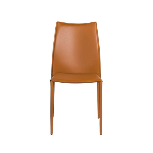 Euro Style - Dalia Stacking Side Chair in Cognac (Set of 2) - 02350COG-MP2 veiw 1