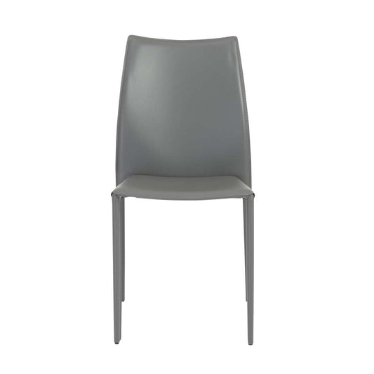 Euro Style - Dalia Stacking Side Chair in Gray (Set of 2) - 02350GRY-MP2 veiw 1