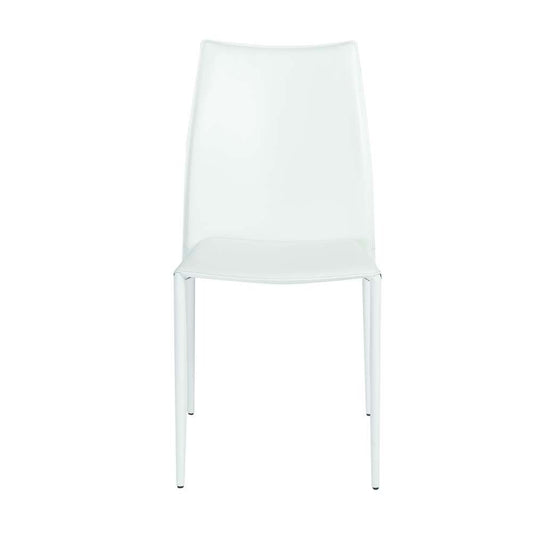 Euro Style - Dalia Stacking Side Chair in White (Set of 2) - 02350WHT-MP2 veiw 1