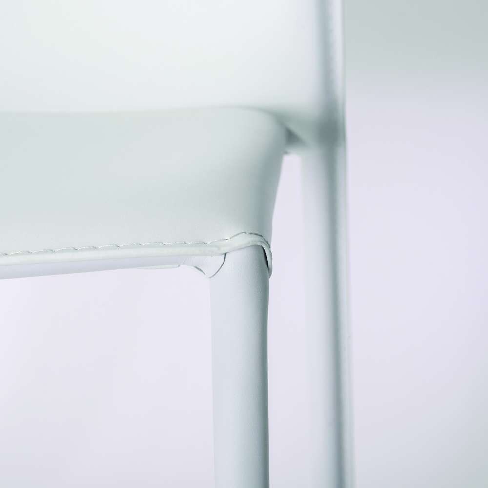 Euro Style - Dalia Stacking Side Chair in White (Set of 2) - 02350WHT-MP2 veiw 5