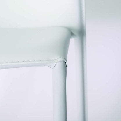Euro Style - Dalia Stacking Side Chair in White (Set of 2) - 02350WHT-MP2 veiw 5