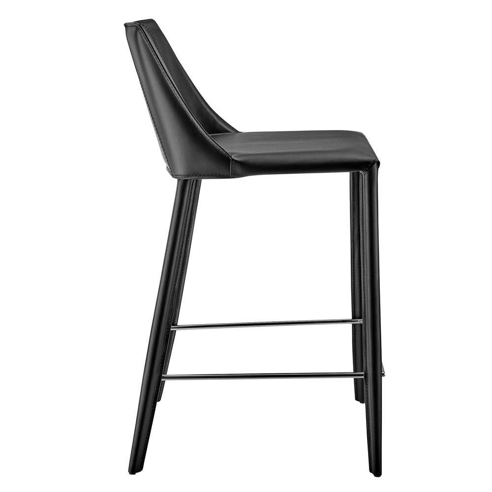 Euro Style - Kalle Counter Stool in Black - 30916-BLK-MP1 veiw 3