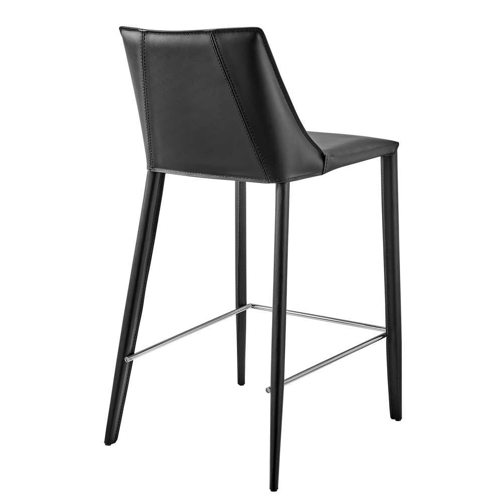 Euro Style - Kalle Counter Stool in Black - 30916-BLK-MP1 veiw 4
