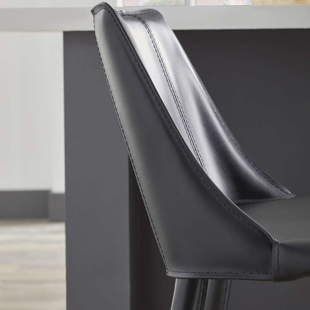 Euro Style - Kalle Counter Stool in Black - 30916-BLK-MP1 veiw 7