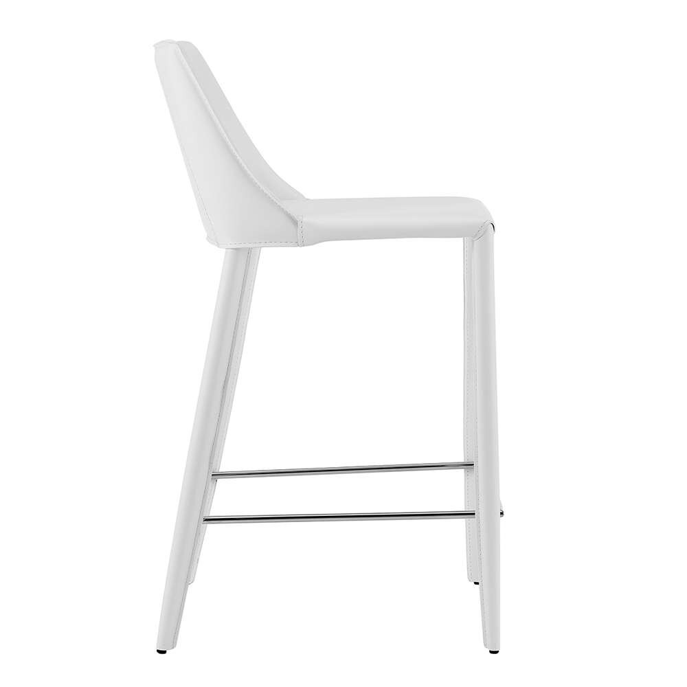 Euro Style - Kalle Counter Stool in White - 30916-WHT-MP1 veiw 3