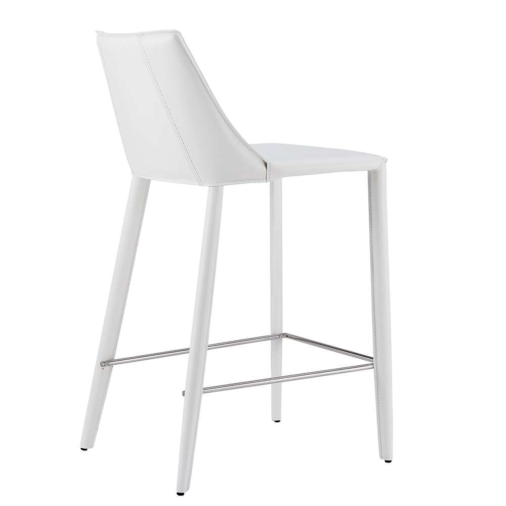 Euro Style - Kalle Counter Stool in White - 30916-WHT-MP1 veiw 4