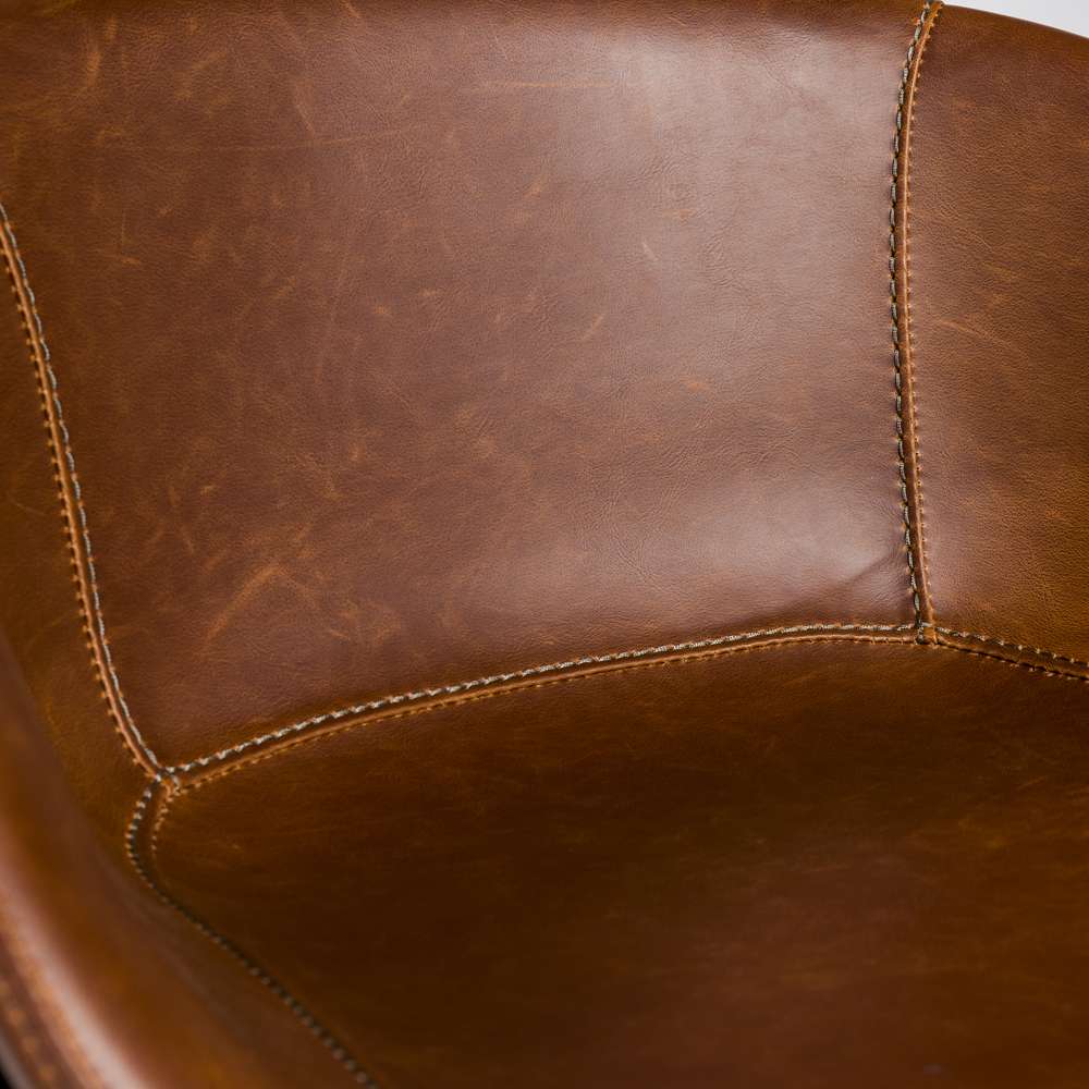 Euro Style - Zach Counter Stool in Dark Brown and Matte Black Legs (Set of 2) - 30491DKBRN veiw 7