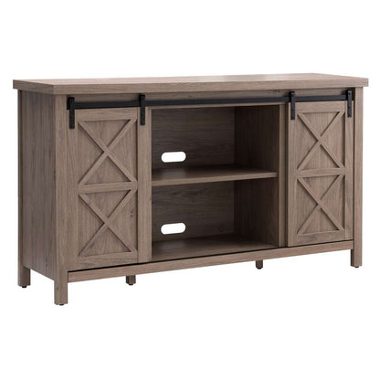 Hudson & Canal - Elmwood Rectangular TV Stand for TVs up to 65in in Antiqued Gray Oak - TV1308 veiw 1