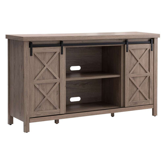 Hudson & Canal - Elmwood Rectangular TV Stand for TVs up to 65in in Antiqued Gray Oak - TV1308 veiw 1
