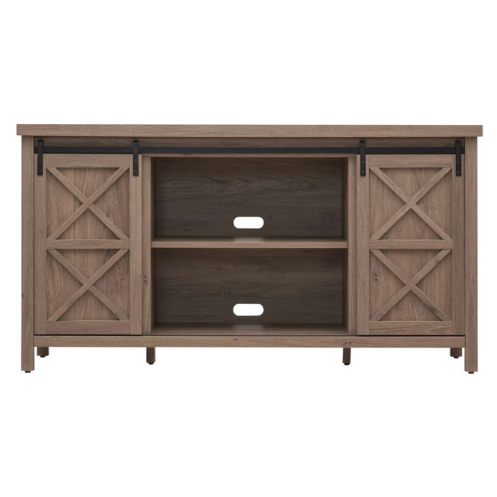 Hudson & Canal - Elmwood Rectangular TV Stand for TVs up to 65in in Antiqued Gray Oak - TV1308 veiw 3