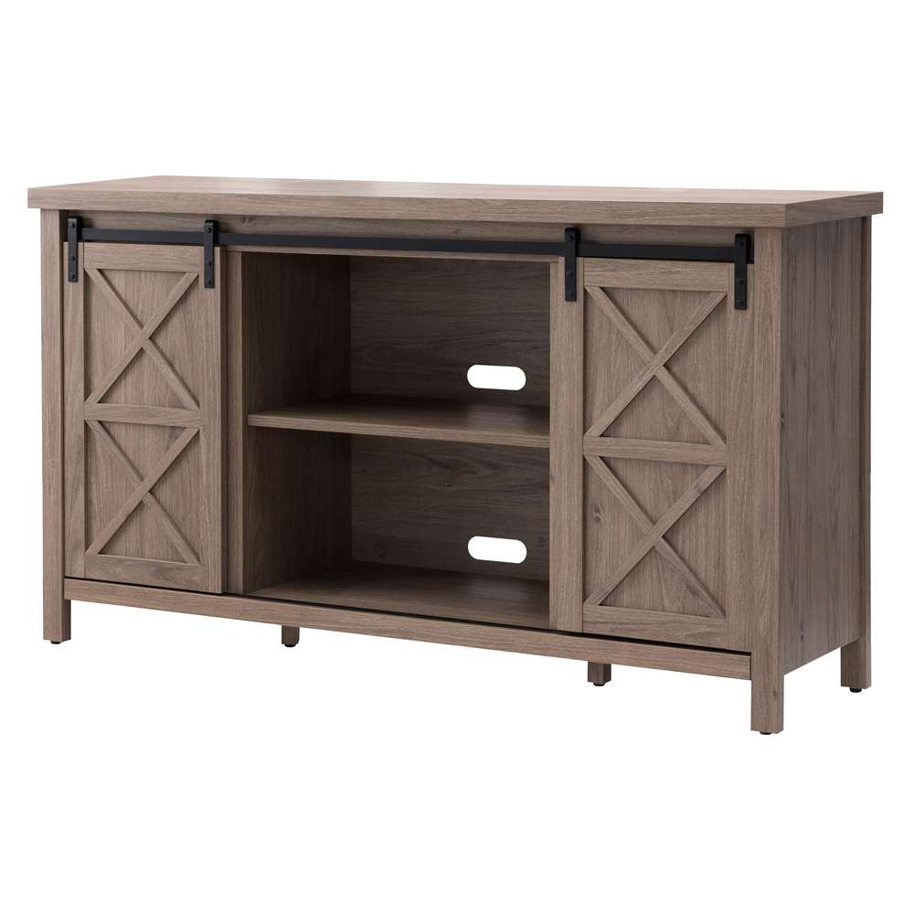 Hudson & Canal - Elmwood Rectangular TV Stand for TVs up to 65in in Antiqued Gray Oak - TV1308 veiw 4