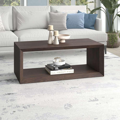 Hudson & Canal - Osmond 48in Wide Rectangular Coffee Table in Alder Brown - CT1949 veiw 2