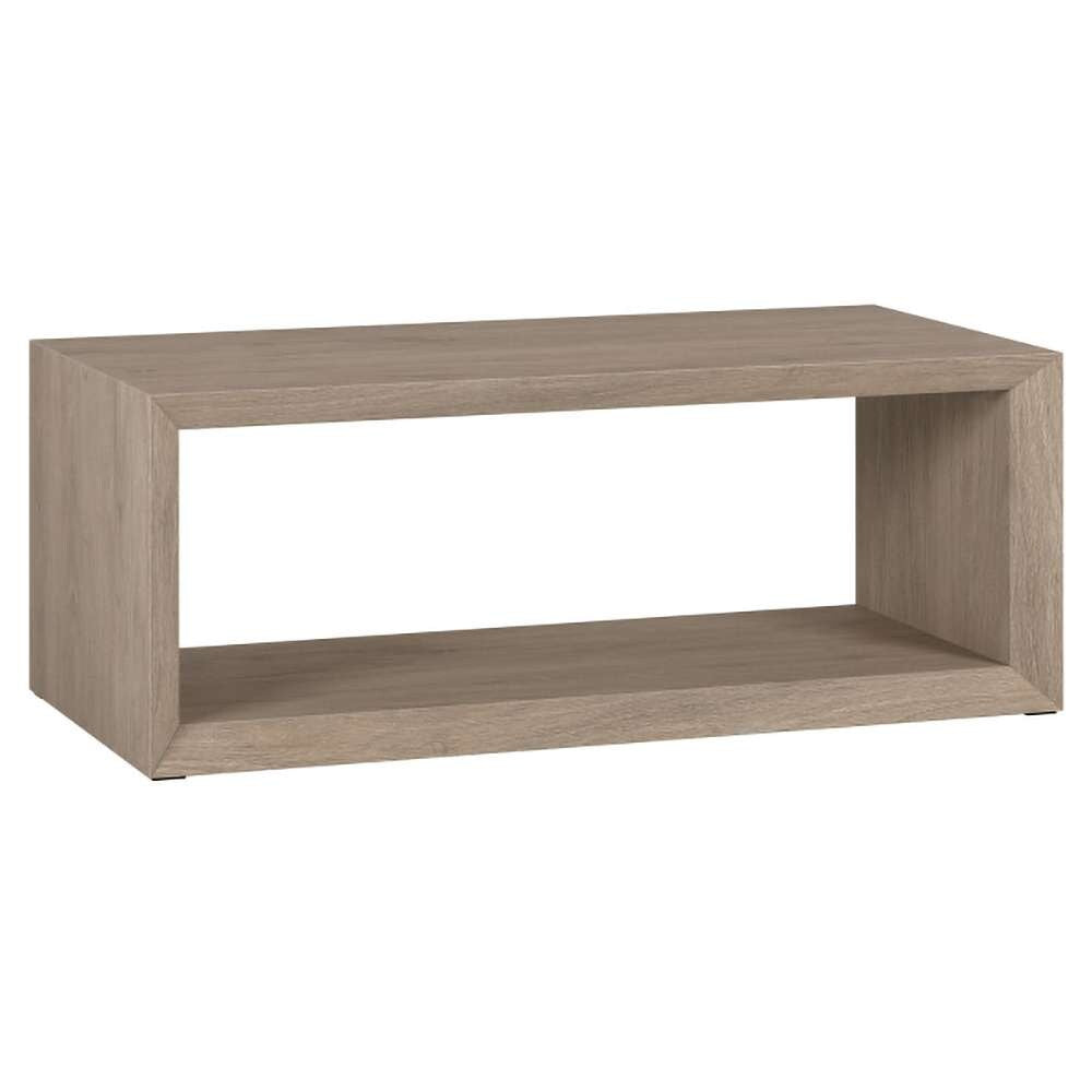 Hudson & Canal - Osmond 48in Wide Rectangular Coffee Table in Antiqued Gray Oak - CT1867 veiw 1