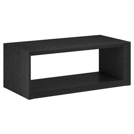 Hudson & Canal - Osmond 48in Wide Rectangular Coffee Table in Black Grain - CT1865 veiw 1