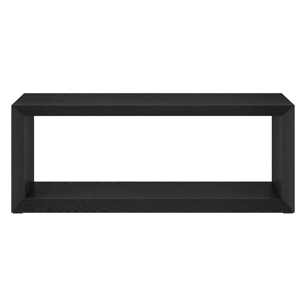 Hudson & Canal - Osmond 48in Wide Rectangular Coffee Table in Black Grain - CT1865 veiw 3