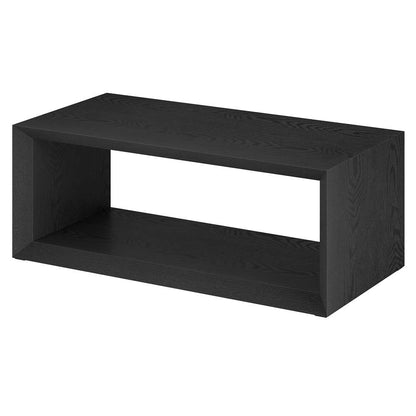 Hudson & Canal - Osmond 48in Wide Rectangular Coffee Table in Black Grain - CT1865 veiw 4