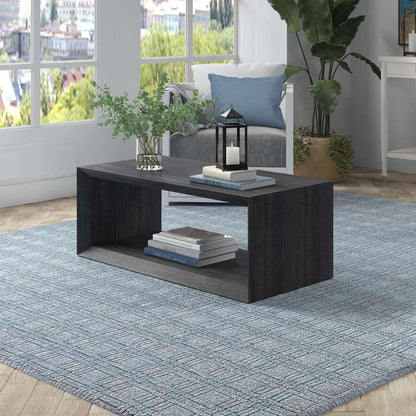 Hudson & Canal - Osmond 48in Wide Rectangular Coffee Table in Charcoal Gray - CT1866 veiw 2