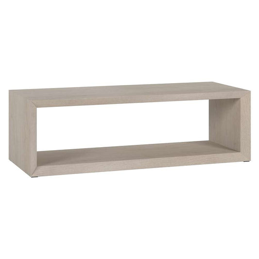 Hudson & Canal - Osmond 58in Wide Rectangular Coffee Table in Alder White - CT1950 veiw 1